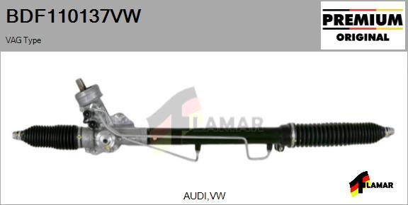 FLAMAR BDF110137VW - Рулевой механизм, рейка autospares.lv