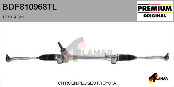 FLAMAR BDF810968TL - Рулевой механизм, рейка autospares.lv