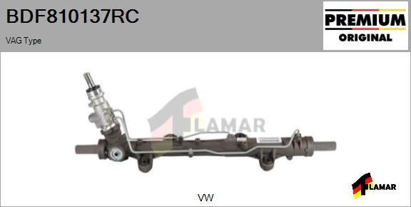 FLAMAR BDF810137RC - Рулевой механизм, рейка autospares.lv