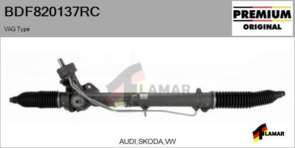 FLAMAR BDF820137RC - Рулевой механизм, рейка autospares.lv