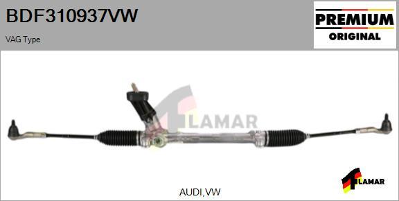 FLAMAR BDF310937VW - Рулевой механизм, рейка autospares.lv