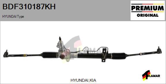 FLAMAR BDF310187KH - Рулевой механизм, рейка autospares.lv