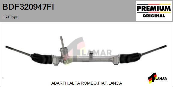 FLAMAR BDF320947FI - Рулевой механизм, рейка autospares.lv