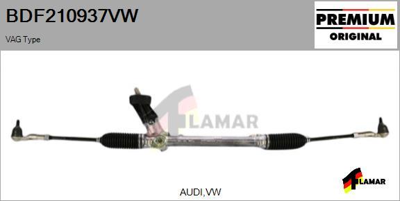 FLAMAR BDF210937VW - Рулевой механизм, рейка autospares.lv