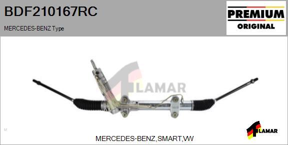 FLAMAR BDF210167RC - Рулевой механизм, рейка autospares.lv