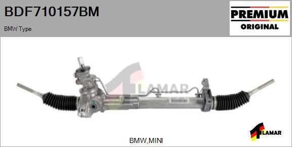 FLAMAR BDF710157BM - Рулевой механизм, рейка autospares.lv