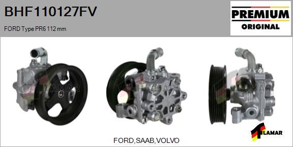 FLAMAR BHF110127FV - Гидравлический насос, рулевое управление, ГУР autospares.lv