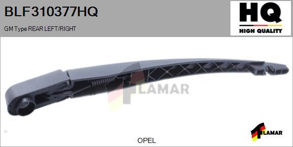 FLAMAR BLF310377HQ - Рычаг стеклоочистителя, система очистки окон autospares.lv