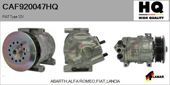 FLAMAR CAF920047HQ - Компрессор кондиционера autospares.lv