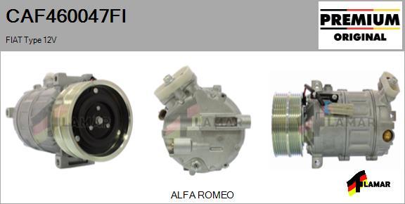 FLAMAR CAF460047FI - Компрессор кондиционера autospares.lv