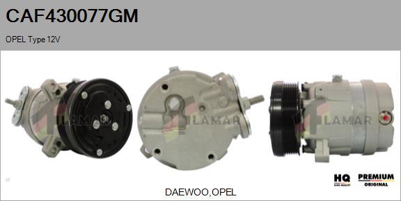 FLAMAR CAF430077GM - Компрессор кондиционера autospares.lv