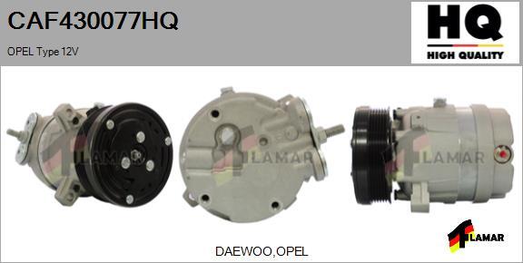 FLAMAR CAF430077HQ - Компрессор кондиционера autospares.lv