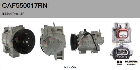 FLAMAR CAF550017RN - Компрессор кондиционера autospares.lv