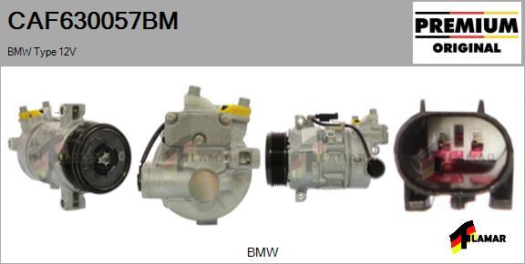 FLAMAR CAF630057BM - Компрессор кондиционера autospares.lv