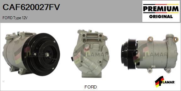 FLAMAR CAF620027FV - Компрессор кондиционера autospares.lv