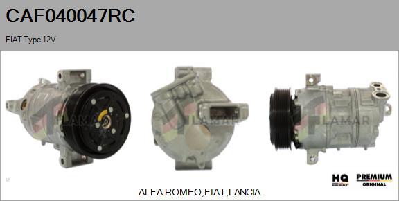 FLAMAR CAF040047RC - Компрессор кондиционера autospares.lv