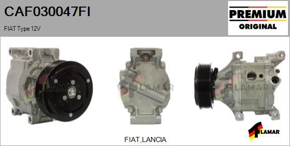 FLAMAR CAF030047FI - Компрессор кондиционера autospares.lv