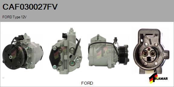 FLAMAR CAF030027FV - Компрессор кондиционера autospares.lv