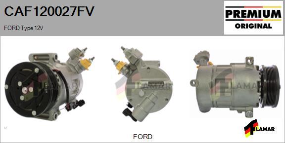 FLAMAR CAF120027FV - Компрессор кондиционера autospares.lv