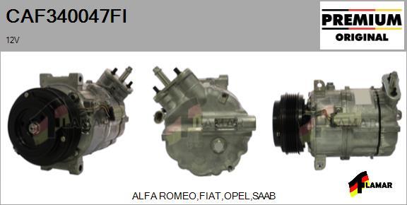 FLAMAR CAF340047FI - Компрессор кондиционера autospares.lv