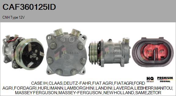 FLAMAR CAF360125ID - Компрессор кондиционера autospares.lv