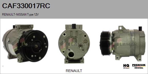 FLAMAR CAF330017RC - Компрессор кондиционера autospares.lv