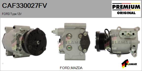 FLAMAR CAF330027FV - Компрессор кондиционера autospares.lv