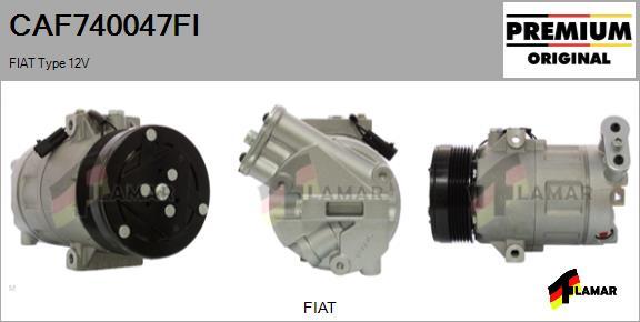 FLAMAR CAF740047FI - Компрессор кондиционера autospares.lv