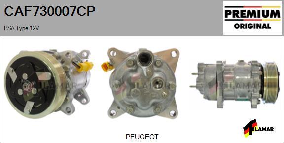 FLAMAR CAF730007CP - Компрессор кондиционера autospares.lv