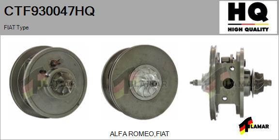 FLAMAR CTF930047HQ - Картридж турбины, группа корпуса компрессора autospares.lv