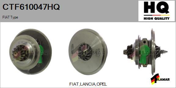 FLAMAR CTF610047HQ - Картридж турбины, группа корпуса компрессора autospares.lv