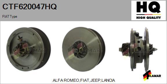 FLAMAR CTF620047HQ - Картридж турбины, группа корпуса компрессора autospares.lv