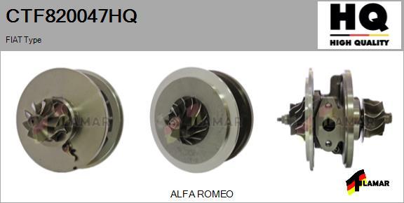 FLAMAR CTF820047HQ - Картридж турбины, группа корпуса компрессора autospares.lv