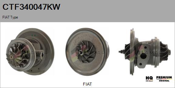 FLAMAR CTF340047KW - Картридж турбины, группа корпуса компрессора autospares.lv