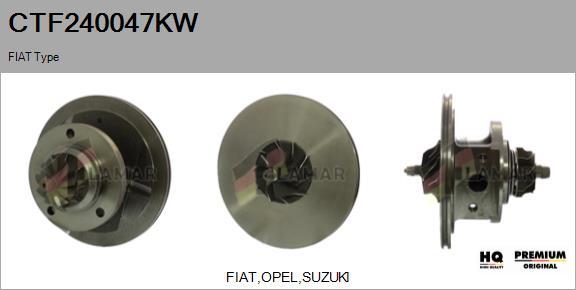 FLAMAR CTF240047KW - Картридж турбины, группа корпуса компрессора autospares.lv