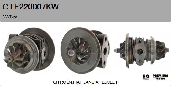 FLAMAR CTF220007KW - Картридж турбины, группа корпуса компрессора autospares.lv