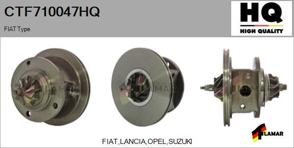 FLAMAR CTF710047HQ - Картридж турбины, группа корпуса компрессора autospares.lv