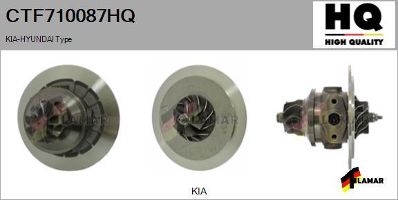 FLAMAR CTF710087HQ - Картридж турбины, группа корпуса компрессора autospares.lv