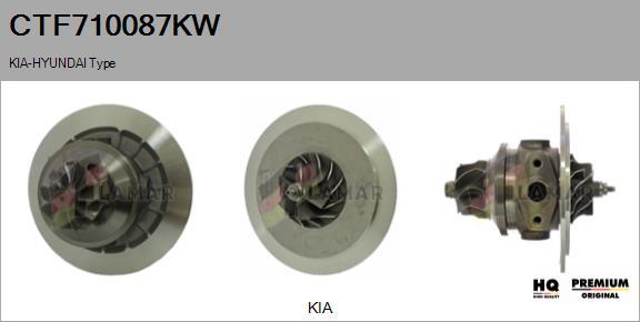 FLAMAR CTF710087KW - Картридж турбины, группа корпуса компрессора autospares.lv