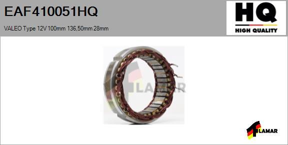 FLAMAR EAF410051HQ - Статор, генератор autospares.lv