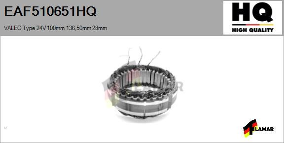 FLAMAR EAF510651HQ - Статор, генератор autospares.lv