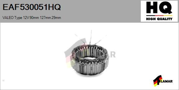 FLAMAR EAF530051HQ - Статор, генератор autospares.lv