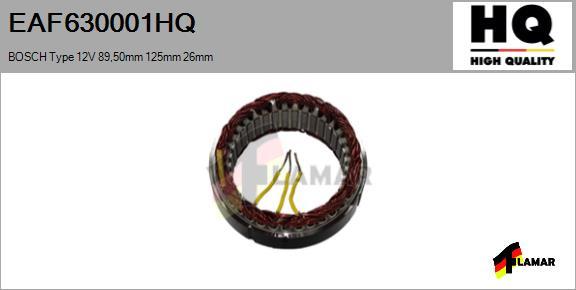 FLAMAR EAF630001HQ - Статор, генератор autospares.lv