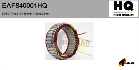 FLAMAR EAF840001HQ - Статор, генератор autospares.lv