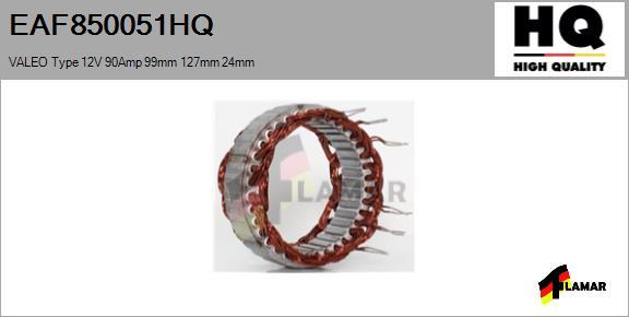 FLAMAR EAF850051HQ - Статор, генератор autospares.lv