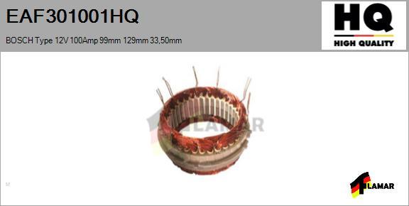 FLAMAR EAF301001HQ - Статор, генератор autospares.lv