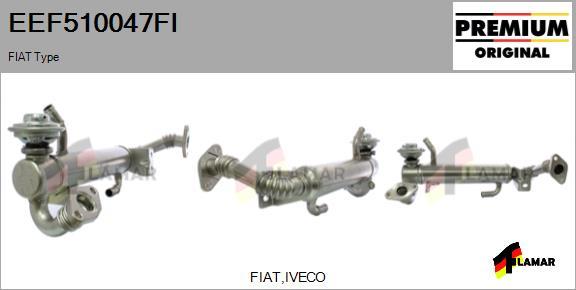 FLAMAR EEF510047FI - Радиатор, рециркуляция ОГ autospares.lv