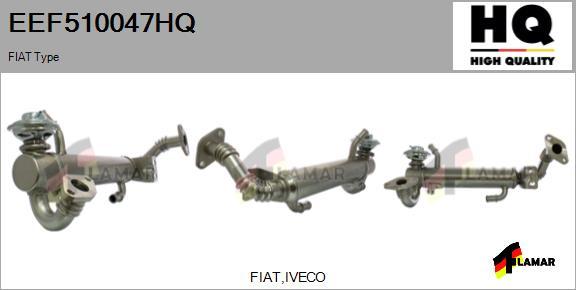 FLAMAR EEF510047HQ - Радиатор, рециркуляция ОГ autospares.lv