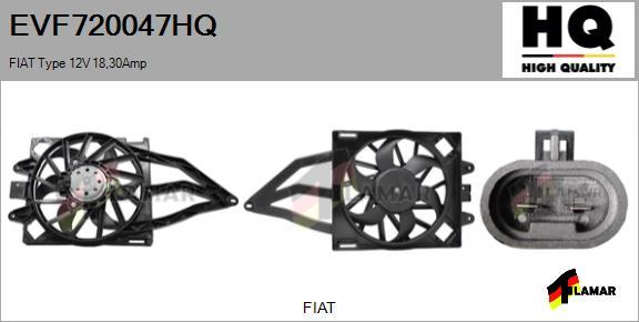 FLAMAR EVF720047HQ - Электродвигатель, вентилятор радиатора autospares.lv