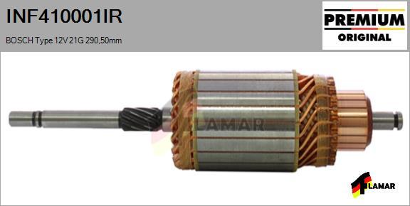 FLAMAR INF410001IR - Якорь, стартер autospares.lv